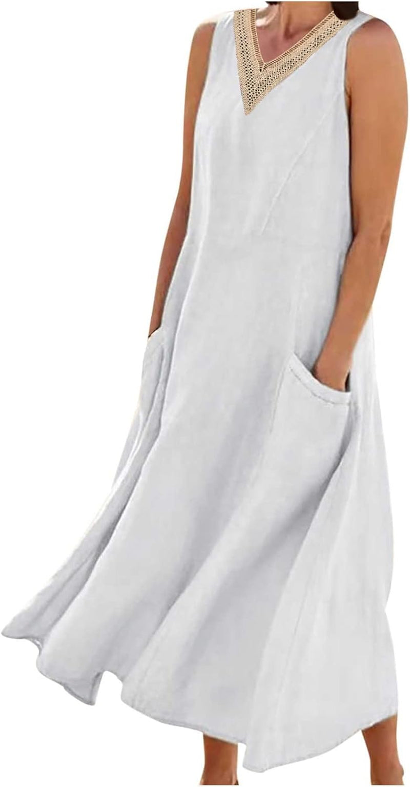 Boho Chic Floral Sundress - Trendy Sleeveless Beach Dress for Women - Image 21