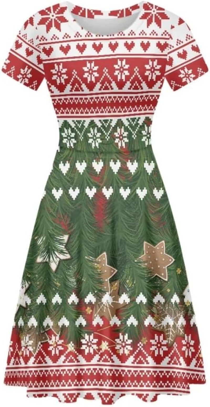 Colorful Pattern Printed Casual Midi Dress for Women - Image 10