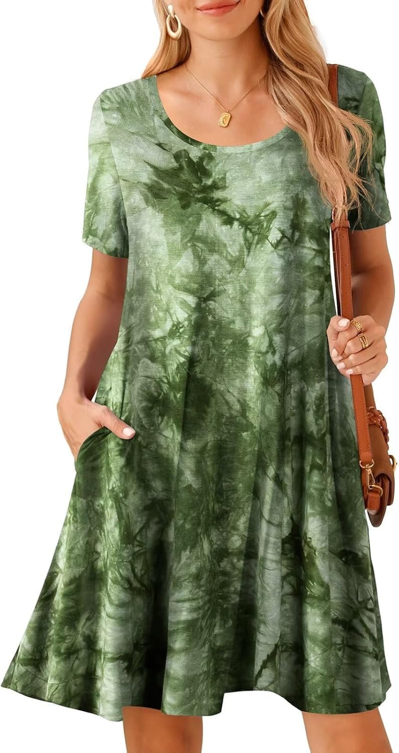 Vacation Ready Tshirt Swing Dress - Plus Size Summer Beach Coverup - Image 12