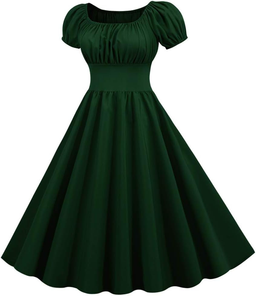Retro V Neck Summer Beach Dress for Women - Image 14