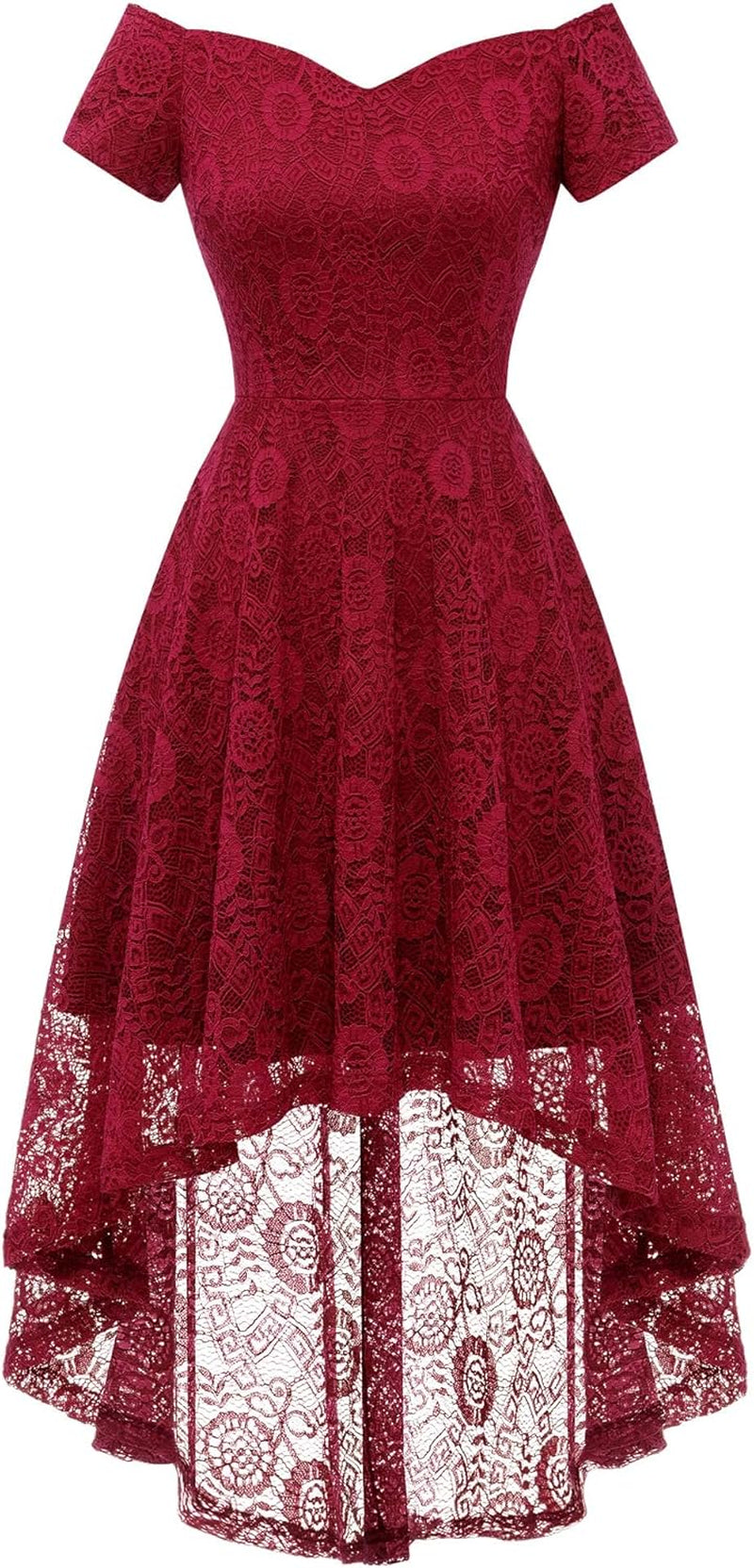 Floral Lace Off-Shoulder Cocktail Dress for Women - Perfect for Parties! - Image 10