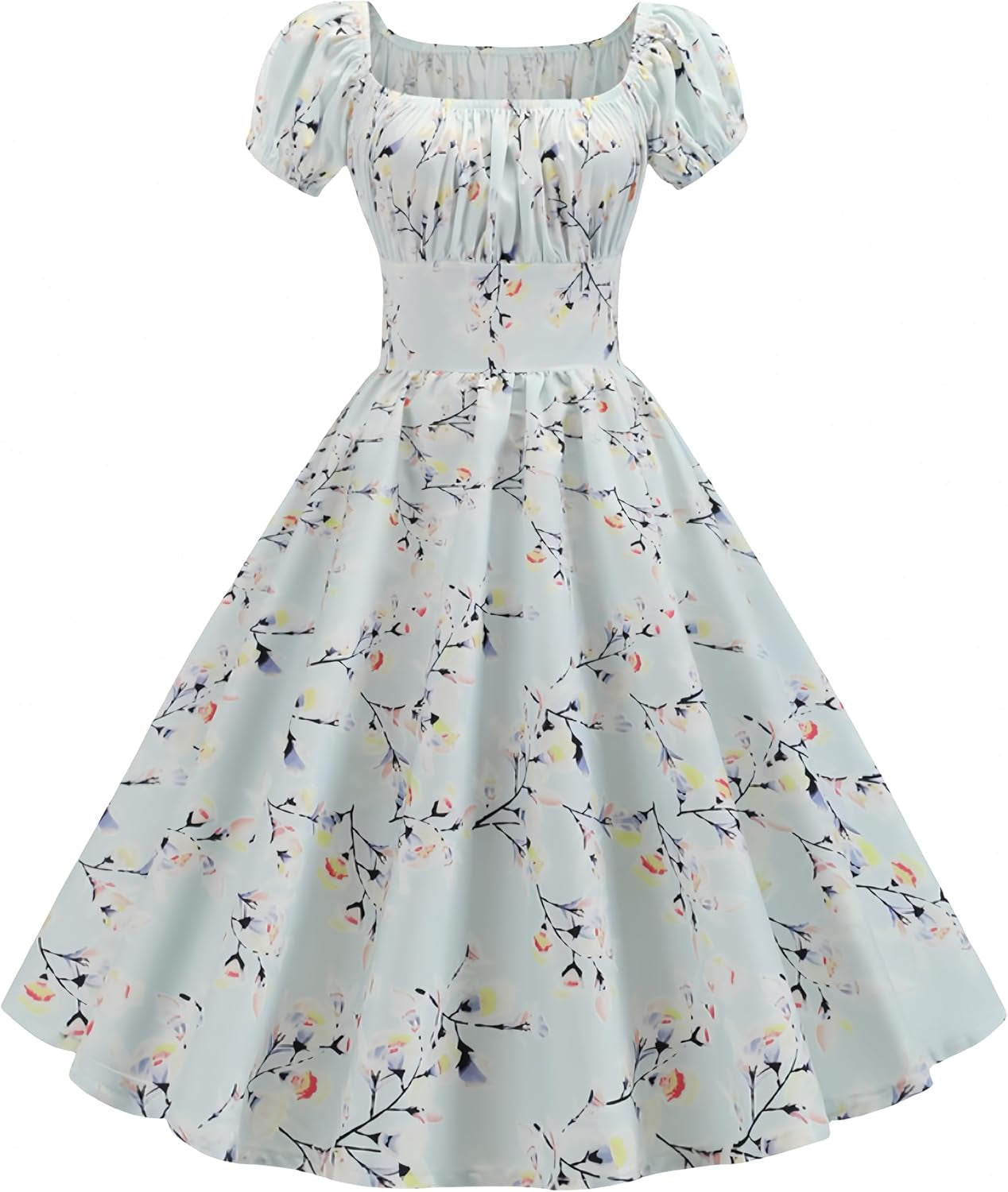 Ruffled Off Shoulder Mini Dress with Lantern Sleeves
