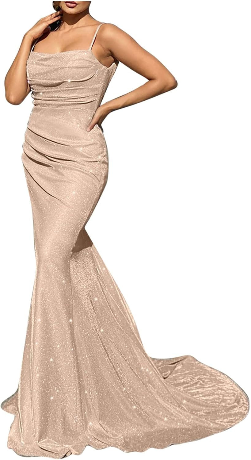 Sparkling Mermaid Evening Gown: Elegant Sequin Prom Dress for Women - Image 6