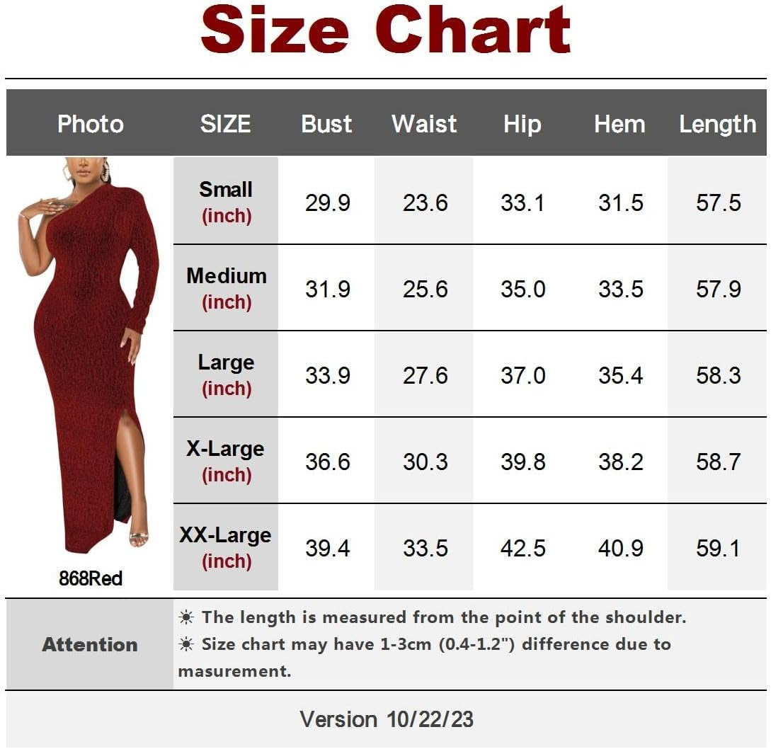 Sparkling Red One Shoulder Evening Gown - Elegant Long Sleeve Cocktail Dress - Image 3