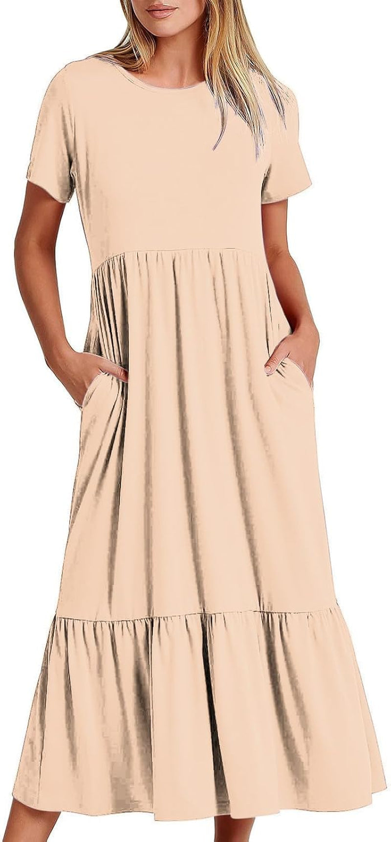 Flowy Strapless Maxi Beach Dress for Women - Perfect for Summer Vacations! - Image 35