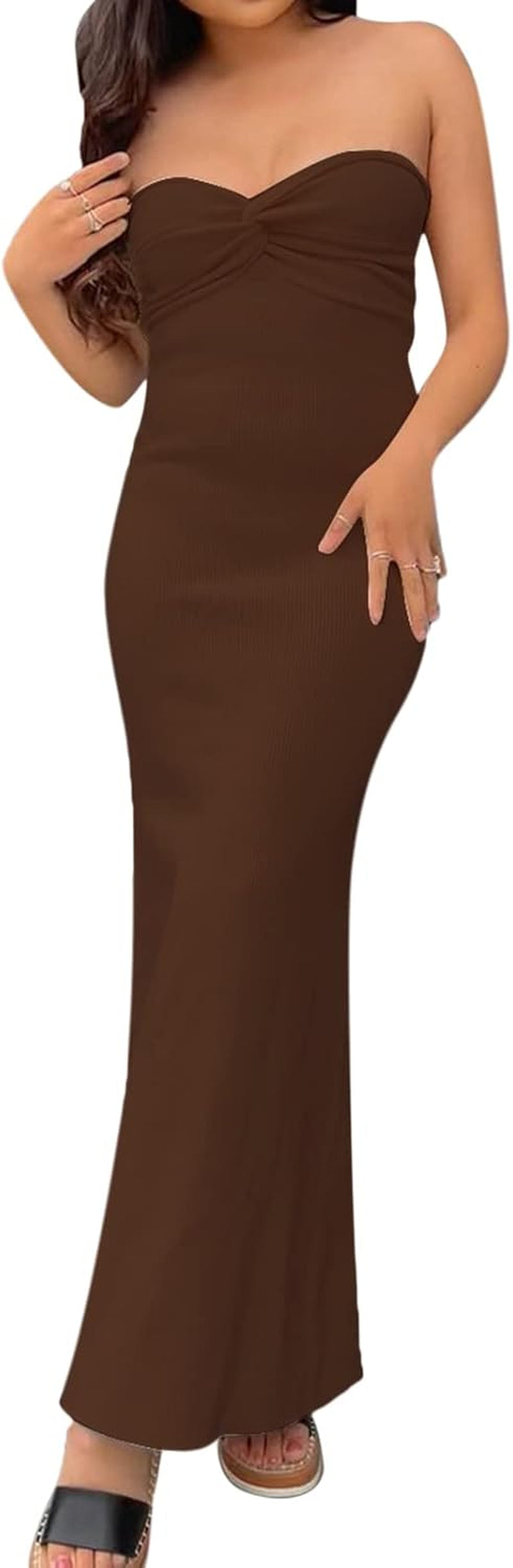 Y2K Twist Front Backless Maxi Dress - Pink & Orange - Image 8