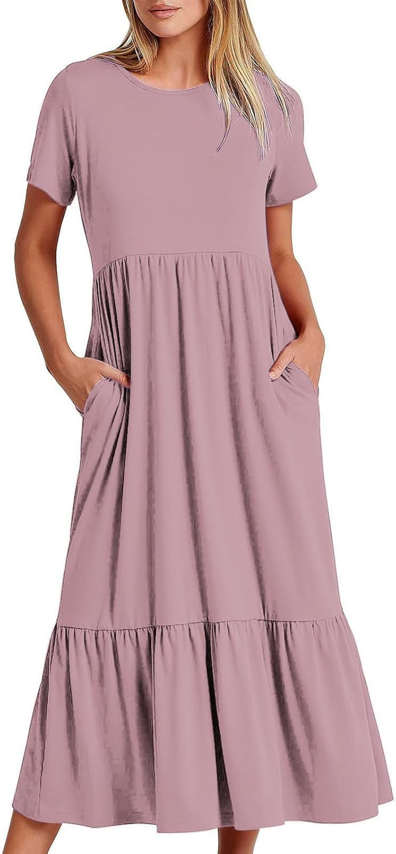 Strapless Maxi Beach Dress: Flowy Vacation Style for Women - Image 35