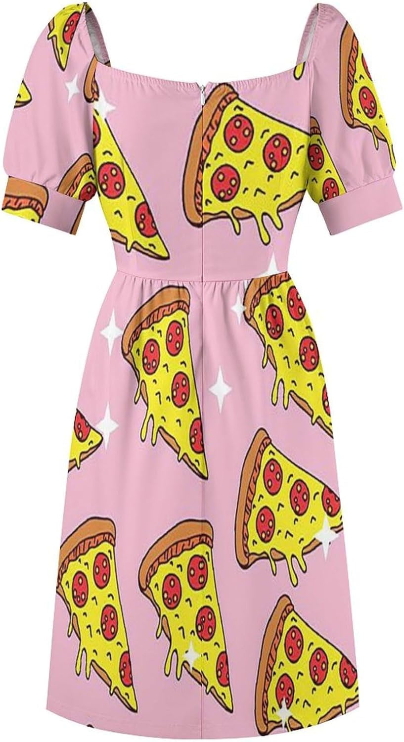 Monkey Print V-Neck Summer Swing Dress for Women - Image 8