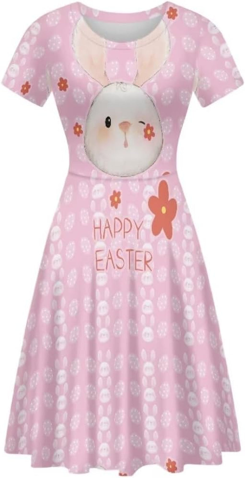 Colorful Pattern Printed Casual Midi Dress for Women - Image 26