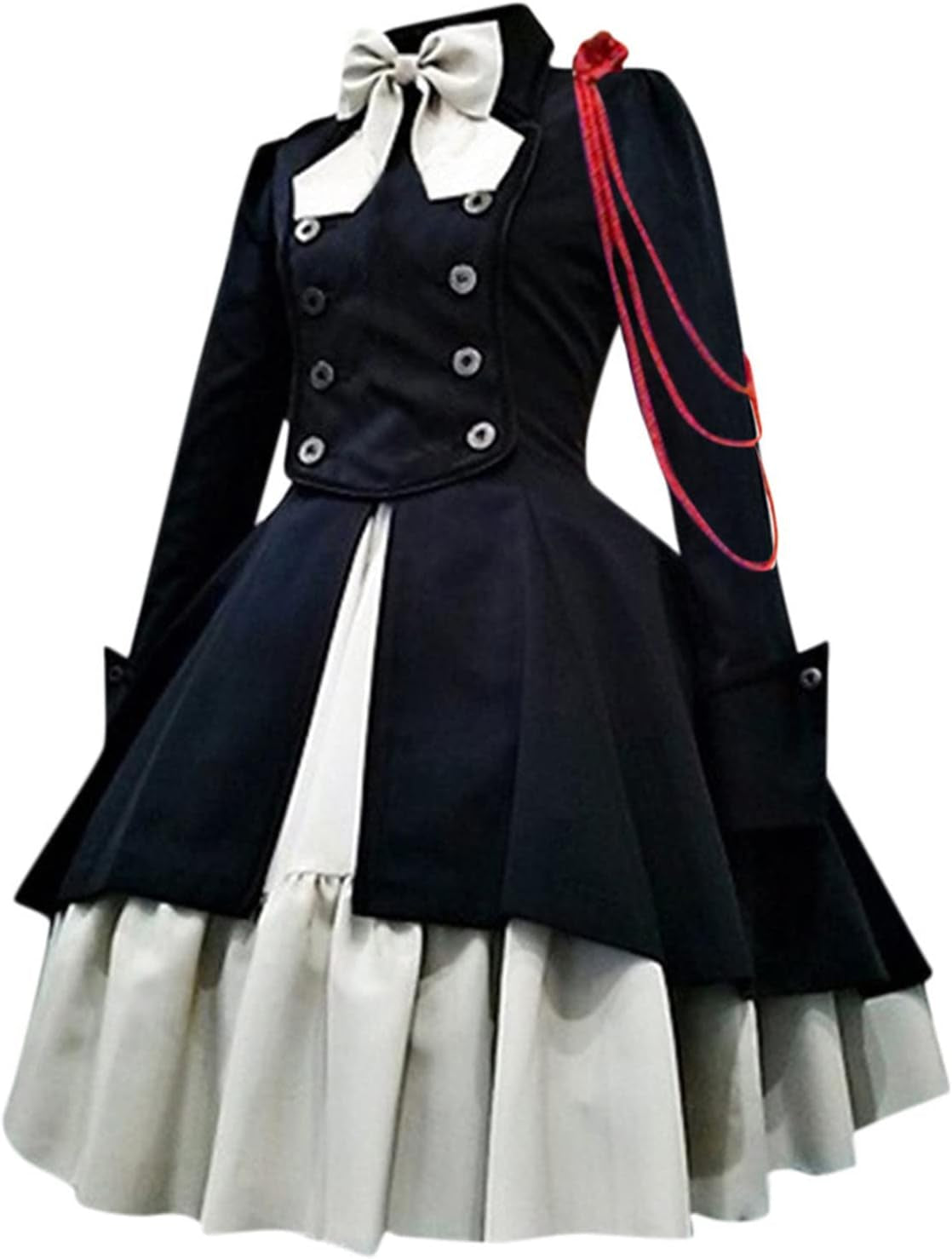 Vintage 80s Style Bow Dress for Teen Girl