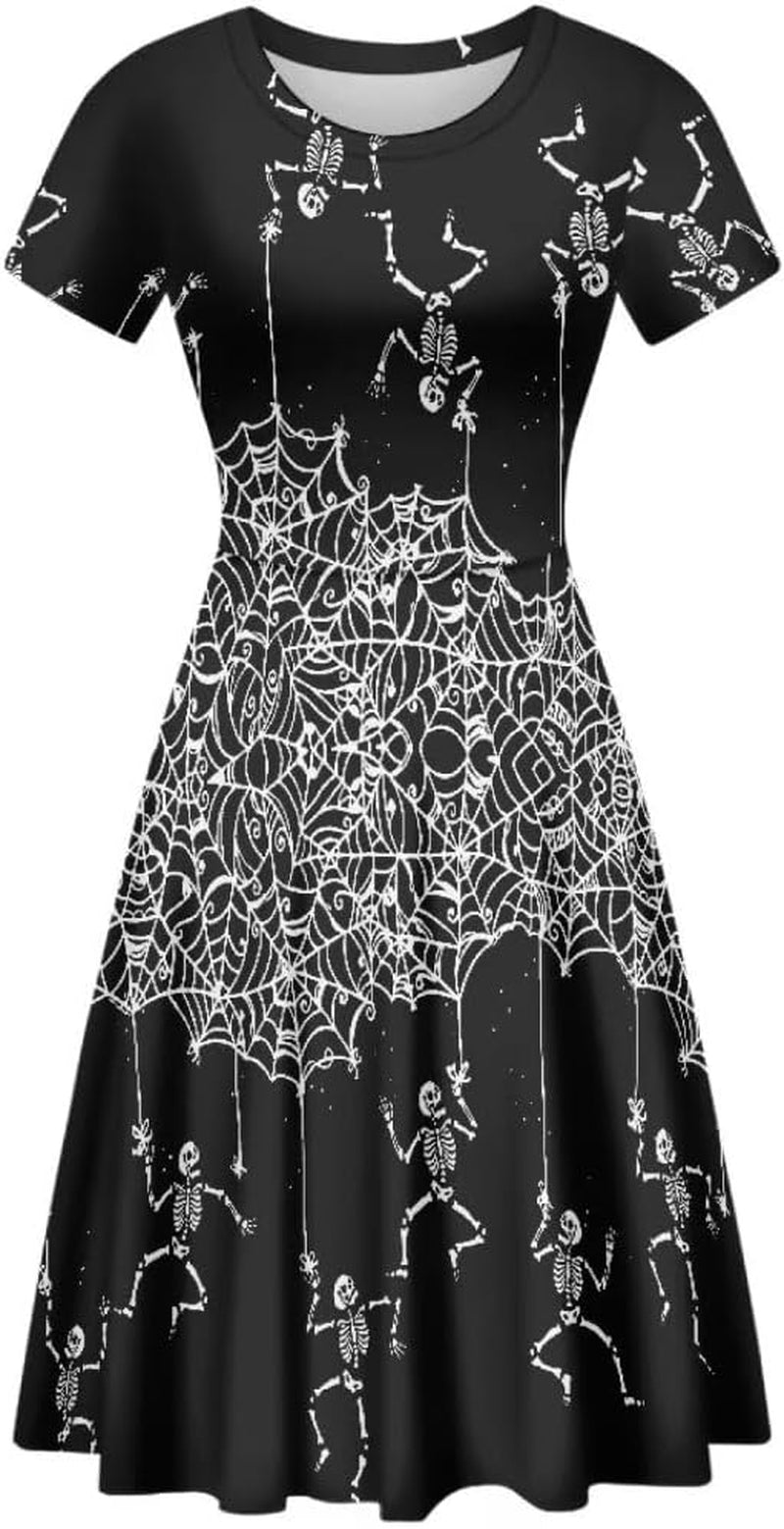 Colorful Pattern Loose Midi Dress for Women - Image 9