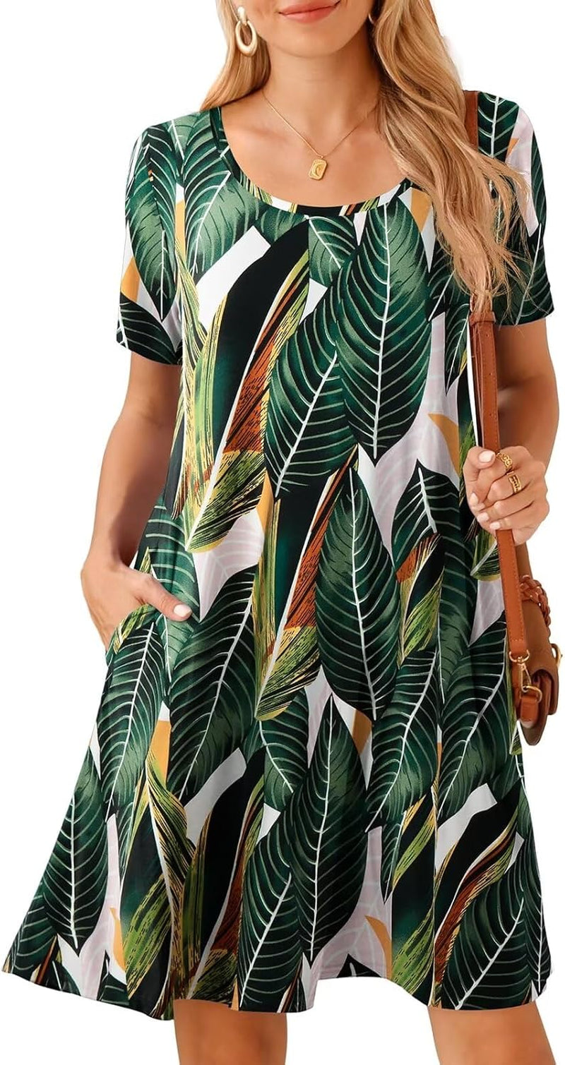 Summer Swing Tshirt Dress: Plus Size Casual Beach Coverup - Image 25