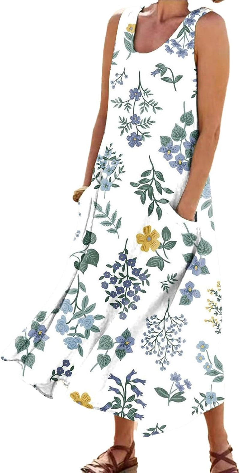 Boho Chic Floral Maxi Dress: Flowy Summer Style for Women - Image 11