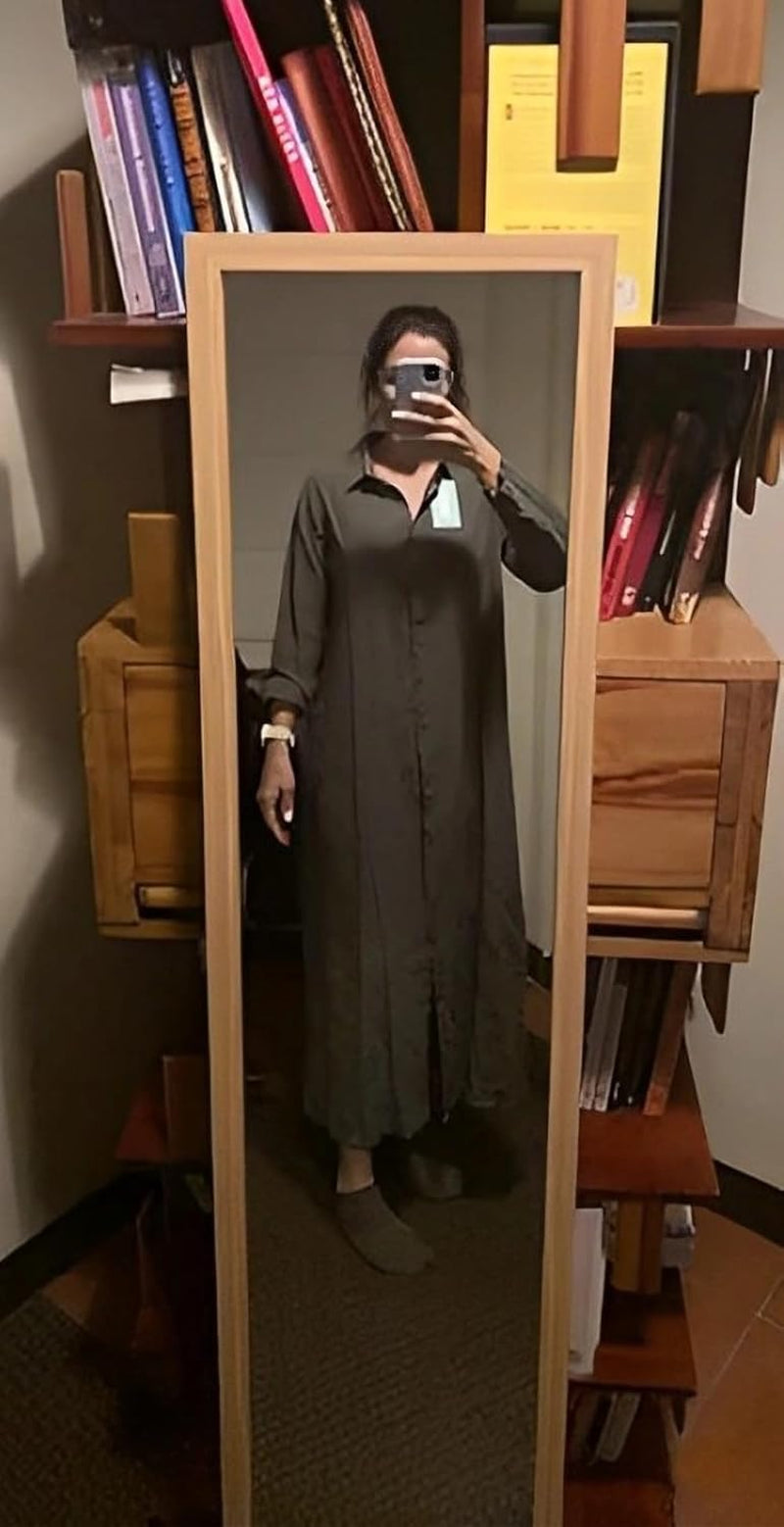 Chic Long Sleeve Shirt Dress with Pockets for Women - Image 6