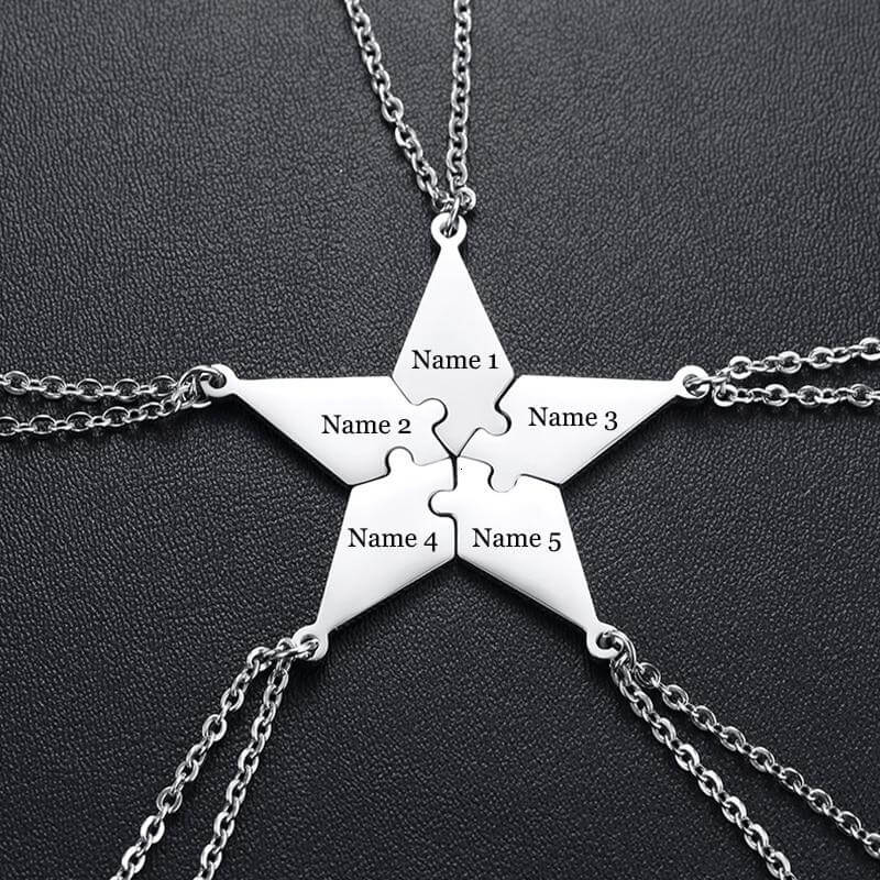 pizza friendship necklace for 10