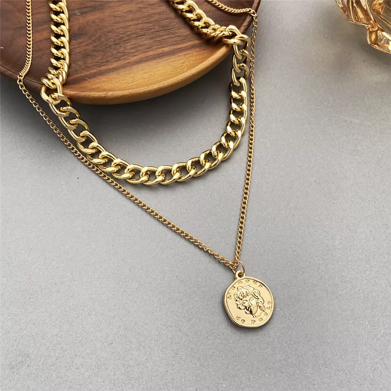 Vintage Coin Chain Necklace