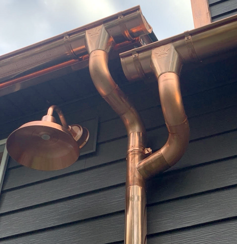One of our customers just sent us this beautiful photo of his Sunrise Half Round gutter installation that he did himself using our products and instruction video!  Visit us online at sunrisehalfround.com to start planning your next DIY project!