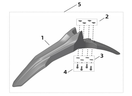 Surron Ultra Bee OEM Front Fender (Black)