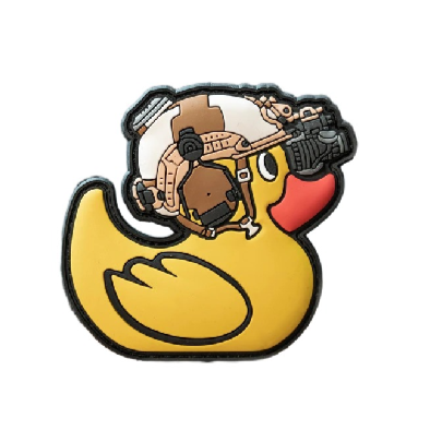 Cute Tactical Duck '1.0' PVC Rubber Velcro Patch — Little Patch Co