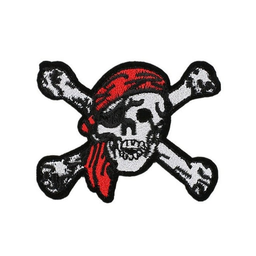 Skull 'Crossbones Pirate' Embroidered Patch — Little Patch Co