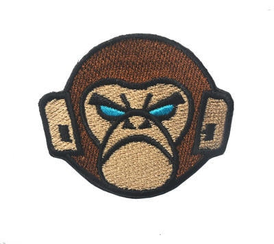 Monkey Tactical 'Speak No Evil  Mask' Embroidered Velcro Patch — Little  Patch Co