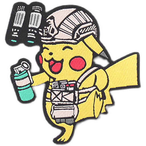 Tactical Pikachu Morale Patch Pokemon Patch sticker Combo Patch Is 3 Inches  tall