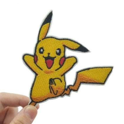 Pokemon 'Jumping Pikachu' Embroidered Patch — Little Patch Co