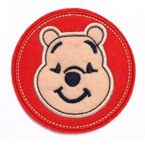 Winnie the Pooh Head Iron-On Patch - MONIVAS