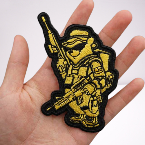 Airsoft Game Snake Embroidered Sew-on / Iron-on / Velcro Patch