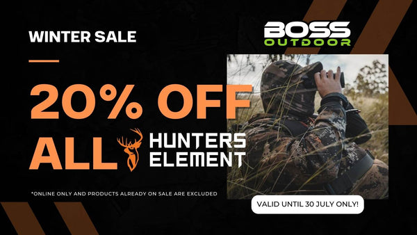 Hunters Element: 20% OFF Everything at Boss Outdoor