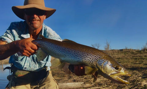 Phil with a late afternoon 65cm brown