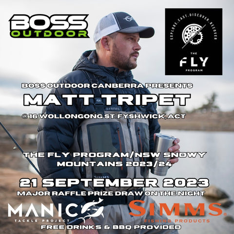 Matt Tripet will Present at Boss Outdoor Canberra this month.