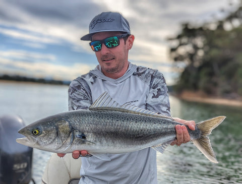 Nathan Walker with a 3kg+ Fly caught Australian Salmon