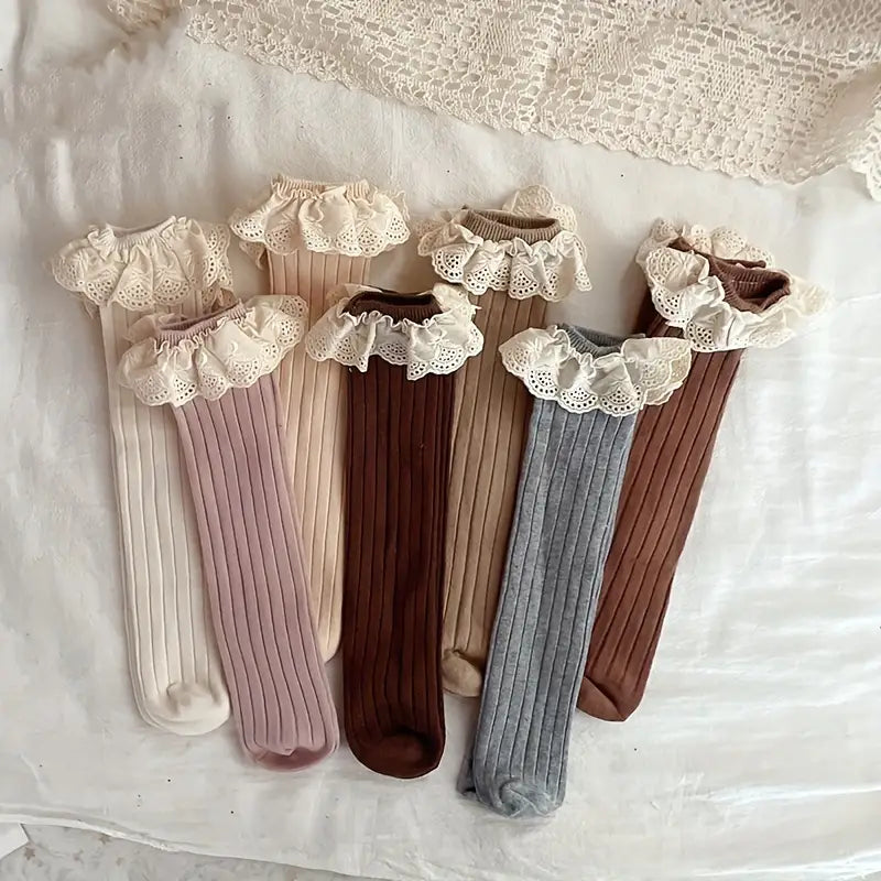 Lace Knee High Socks