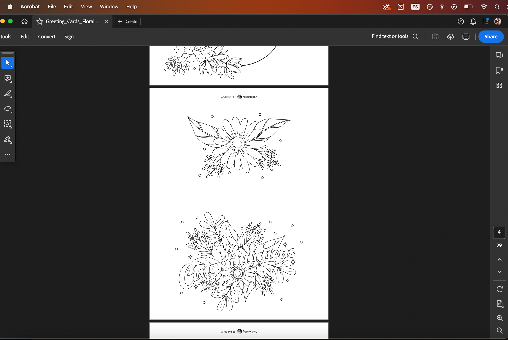 How to print a Template for Watercolor Painting_IPERARTIKA