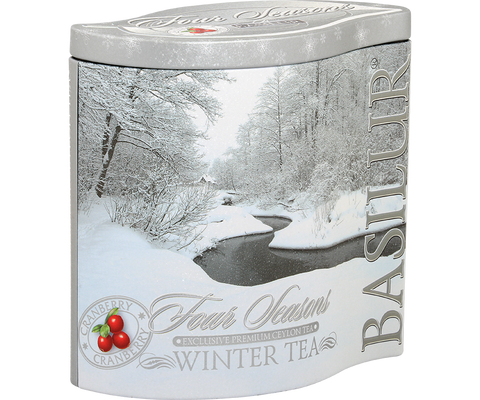 Czarna herbata zimowa Basilur Winter Tea z żurawiną.