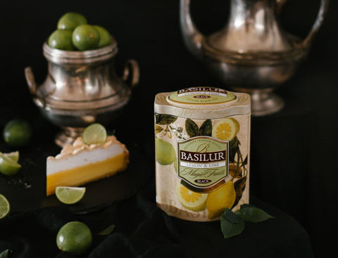 Basilur Lemon & Lime tea with lemon and lime