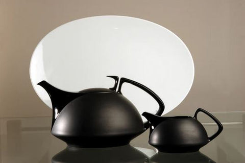 Ceramiczne czarne czajniki