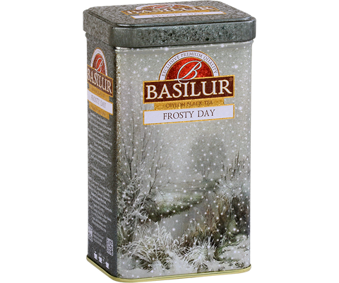 Czarna herbata zimowa Basilur Frosty Day z żurawiną.