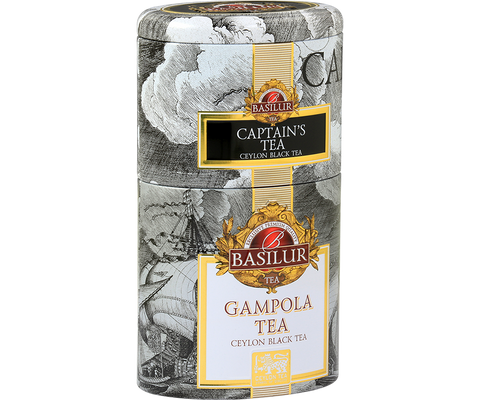 Zestaw czarnych herbat 2 w 1 Basilur Captain's Tea & Gampola.