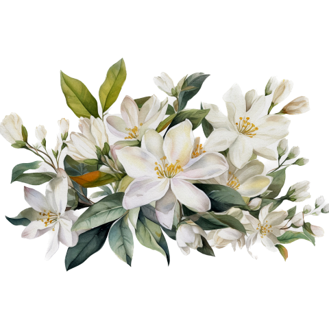 Bouquet of jasmine flowers.