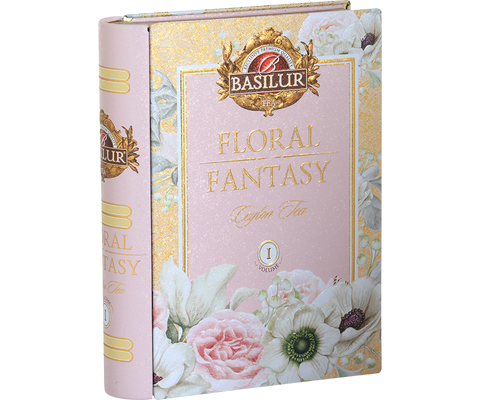 Zielona herbata Basilur Floral Fantasy Vol. I z hibiskusem, miętą i różą.