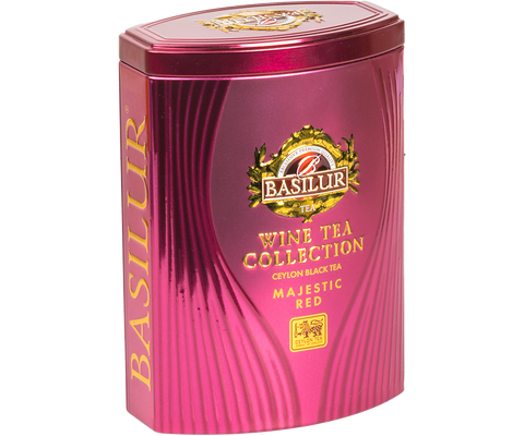 Basilur Majestic Red black tea with the aroma of red wine.