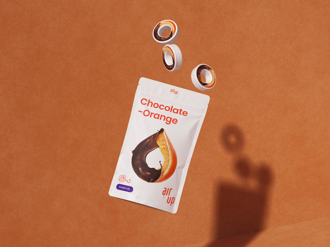 Air Up Pods NOUVEAU - Gousses chocolat-orange - Comprend 3 recharges de  dosettes 