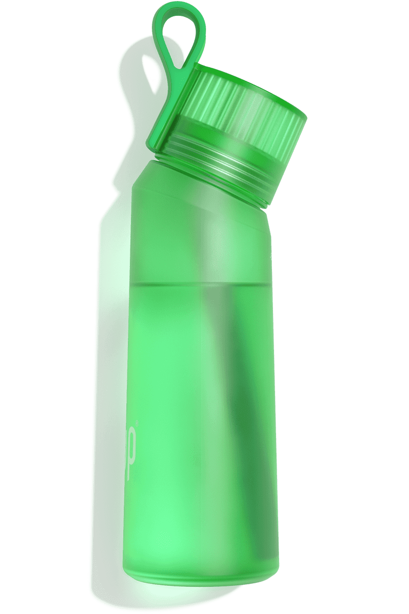 Biuteehvrt Trinkflaschen, Luftflasche mit 7 Flavour Pods, Air Flasche  Starter Set Up 650 ml, 0% Zucker, Wasserflaschen für draußen und drinnen  (Mattierter Rosa Farbverlauf) : : Sport & Freizeit