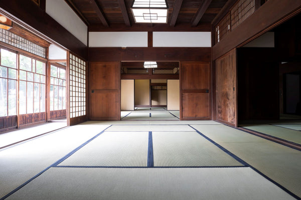 Traditional Japanese House with tatami flooring