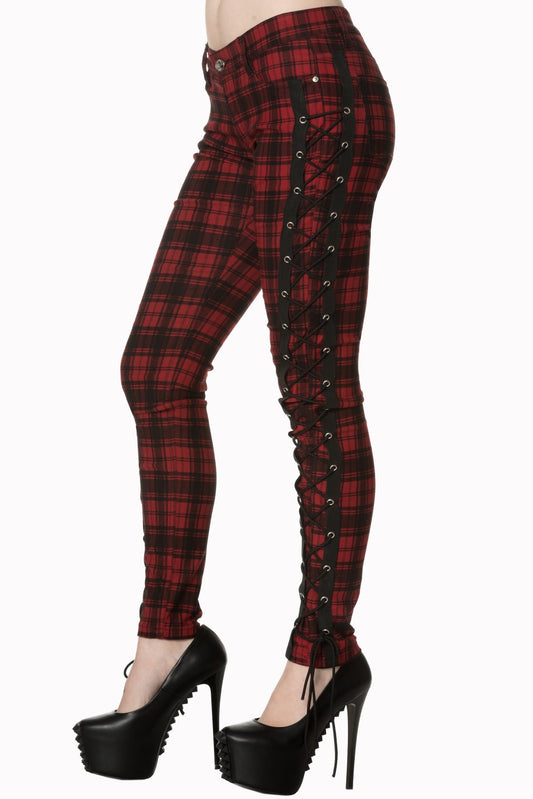 Regular Fit Casual Wear Mens Cotton Red Check Trouser, Size: 30 at Rs  155/piece in Faridabad