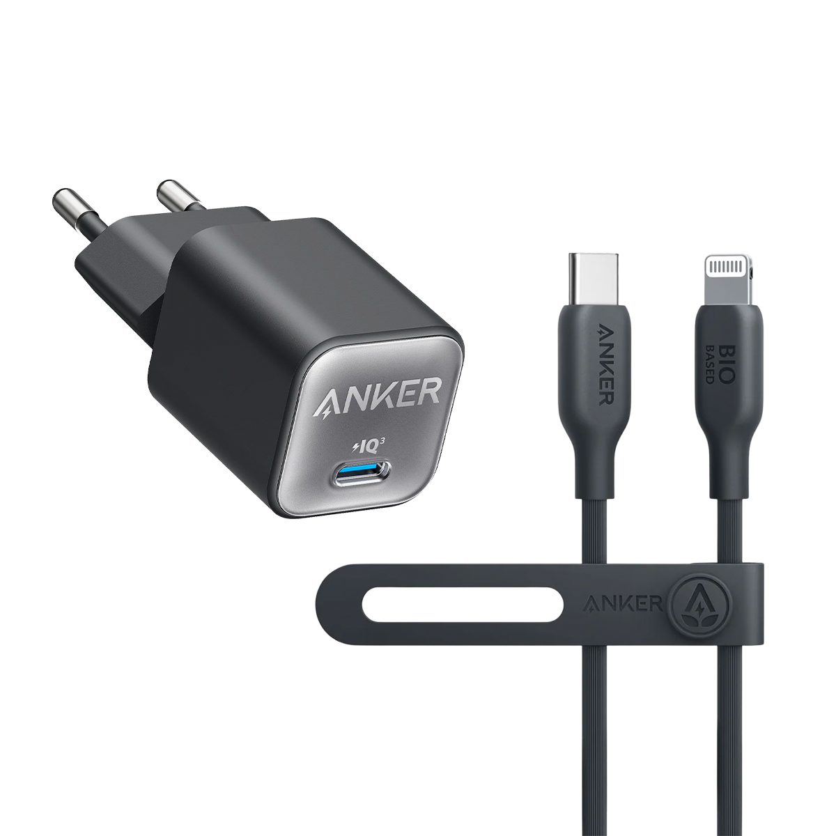 30W USB-C GaN Charger + Lightning Cable