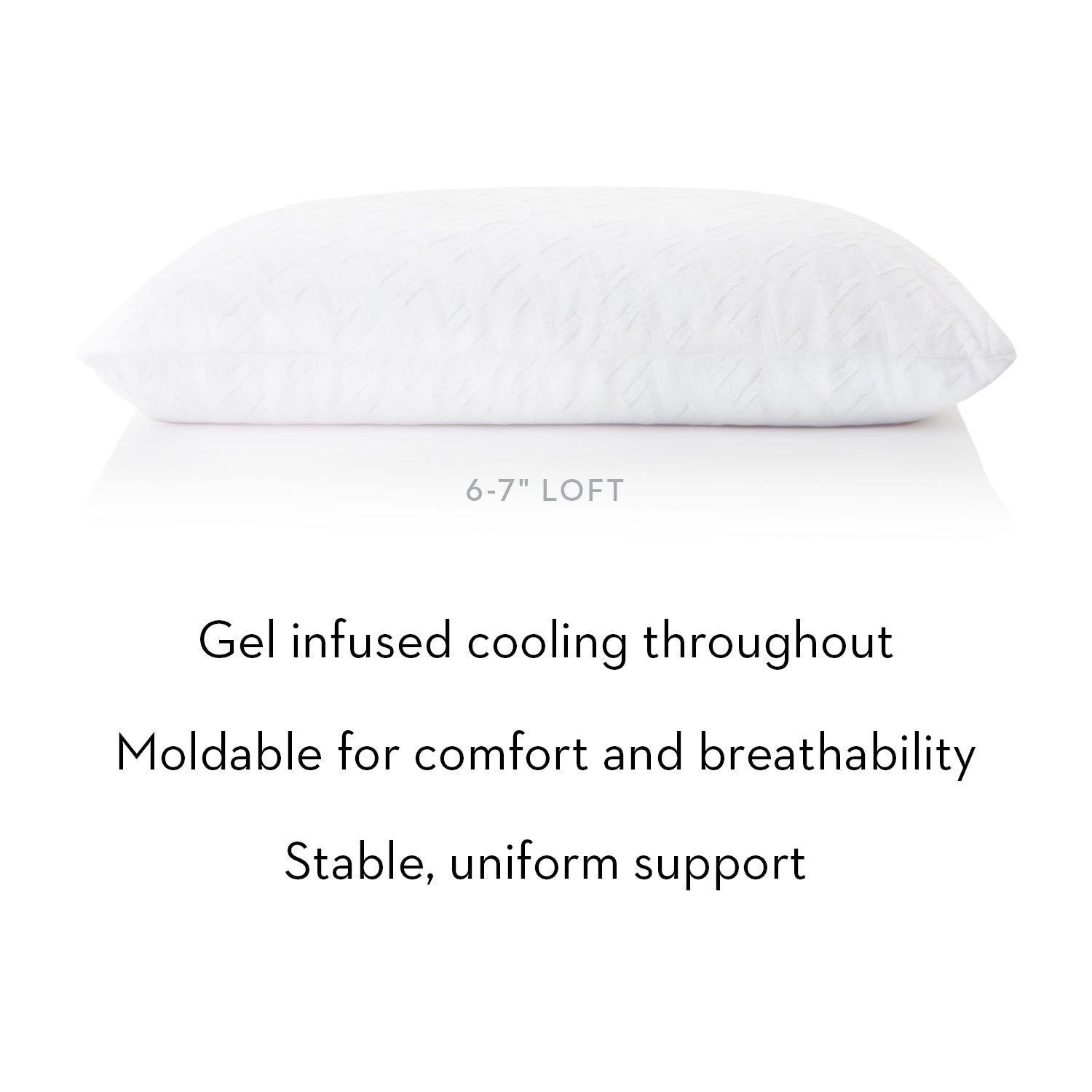 malouf z shredded gel infused memory foam pillow