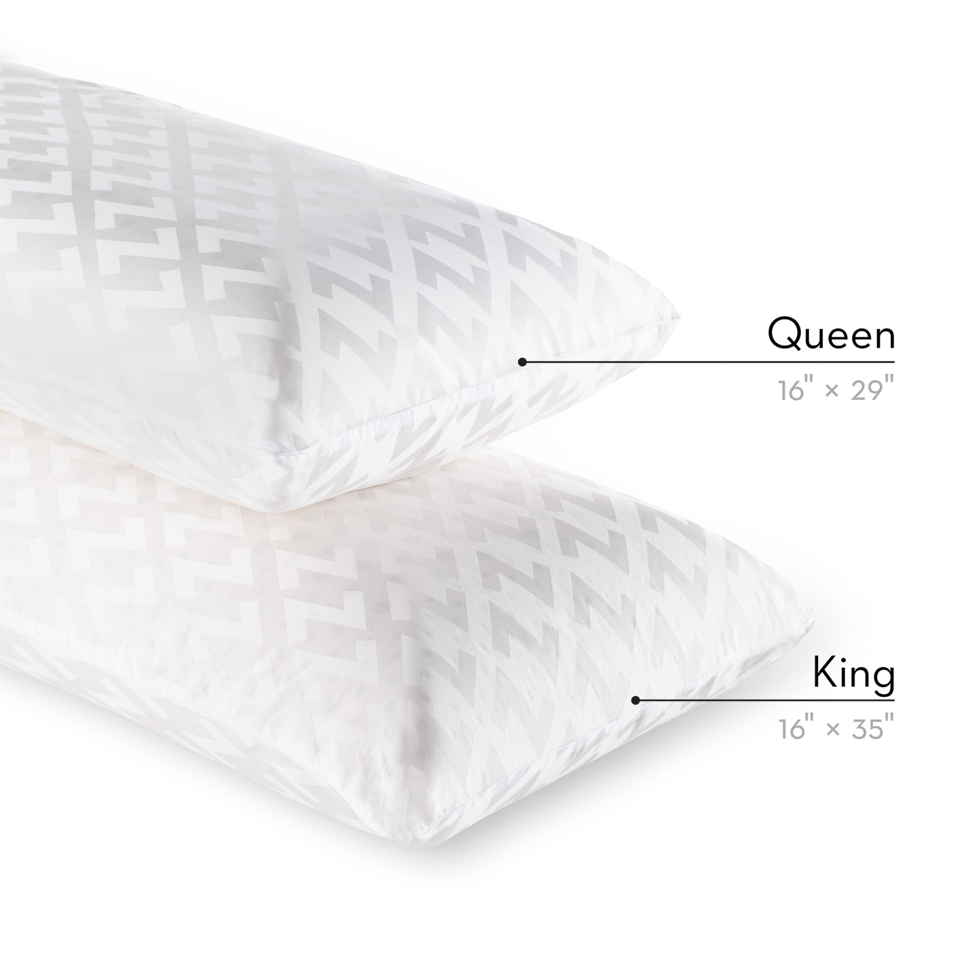 malouf z shredded gel infused memory foam pillow